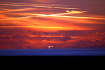 Sunset Over Ynyslas by Harvey Hudson