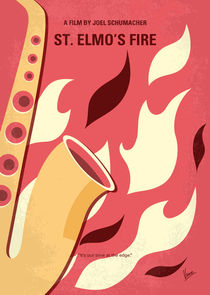 No657 My St Elmos Fire minimal movie poster von chungkong