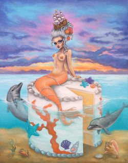 Marieantionette-mermaid-cake