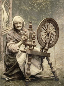 The old spinner by Wolfgang Pfensig