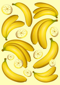 Banana Fruity Pattern  by bluedarkart-lem