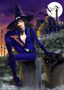 Halloween Sexy Witch von Merche Garcia
