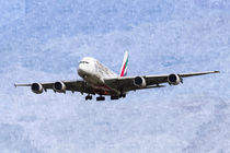 Emirates A380 Airbus Oil by David Pyatt