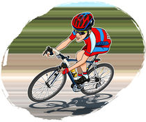 Cyclist von William Rossin