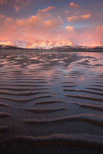 Sunset over the Lyngen Alps in northern Norway von Horia Bogdan