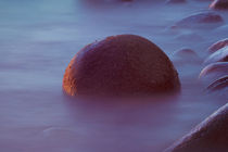 Round boulder in the Arctic Ocean by Horia Bogdan