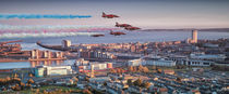 Red Arrows at Swansea by Leighton Collins