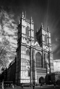 Westminster Abbey, London, in monochrome von Graham Prentice