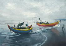 Fischerboote am Strand von Christian Heese