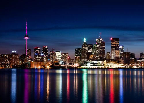 Toronto-skyline-at-night-from-polson-st-no-2-5x7