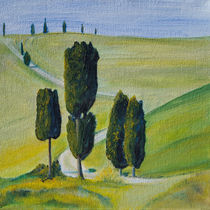 Berühmte Zypresse in der Toskana by Christine Huwer