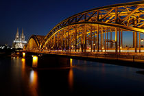 Hohenzollernbrücke und Dom, Köln, Nordrhein-Westfalen, Deutschland von geoland