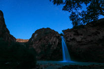 Havasu Falls in der Nacht, Supai, Arizona, USA by geoland