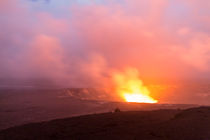Vulkanische Eruption, Halema'uma'u Krater, Kilauea Vulkan, Big Island of Hawai'i, USA by geoland
