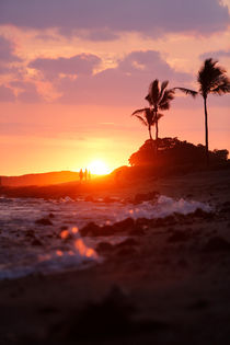 Sonnenuntergang am Kona Airport Beach, Big Island, Hawai'i von geoland