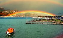 The two-story rainbow. Sicily, Italy by Yuri Hope