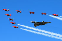 Red Arrows and XH558 by James Biggadike