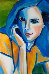 Portrait Bleu by Thomas Florent