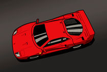 Ferrari F40 Red by monkeycrisisonmars