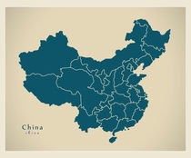 China Modern Map von Ingo Menhard