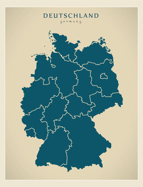 Modern-map-germany-with-federal-states