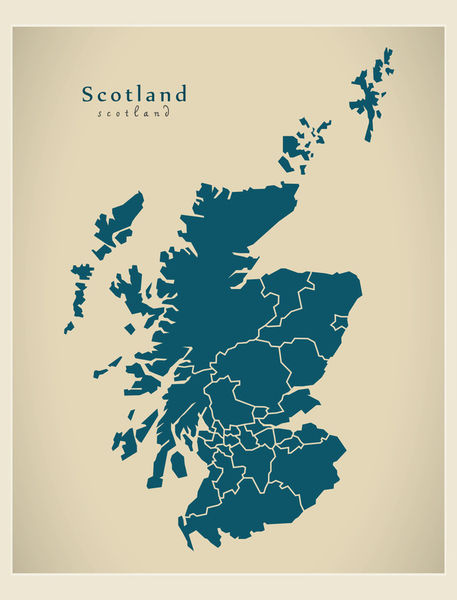 Modern-map-uk-scotland-with-regions