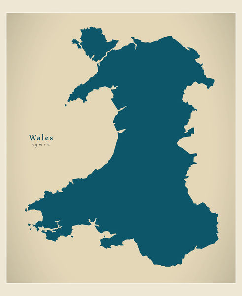 Modern-map-uk-wales
