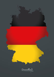 Germany Map Artwork Special Edition by Ingo Menhard