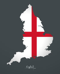 England Map Artwork Special Edition by Ingo Menhard