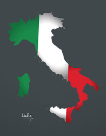 Italy Map Artwork Special Edition by Ingo Menhard