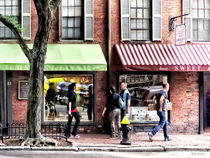 Boston MA - Street With Candy Store and Bakery von Susan Savad