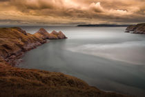 Tranquil Three Cliffs Bay von Leighton Collins