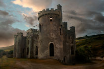 Clifden Castle At The Sunset by Jarek Blaminsky