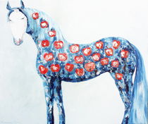 Horse with apples by Elisaveta Sivas