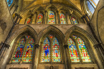 Rochester Cathedral Stained Glass Windows Art by David Pyatt