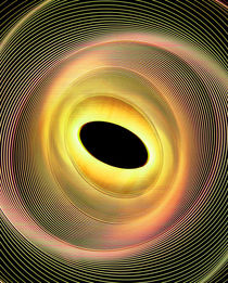 Lichtkreis39a in gelb mit schwarz von Gerhard Bumann