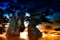 The Kelpies at the Falkirk Helix by foto-m-design