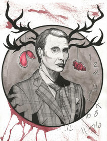 Hannibal Lecter (Mads Mikkelsen) by Luiz Rosa