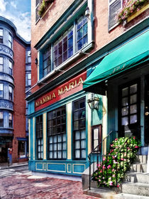Boston MA - North End Restaurant by Susan Savad