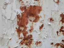 Flaking paint rusty metal by Leighton Collins