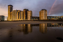 Sunset rainbow reflection by Johan Dingemanse