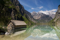 Boathouse in Lake Obersee von John Stuij
