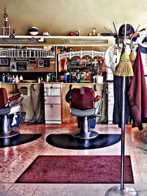 Barbershop With Coat Rack von Susan Savad
