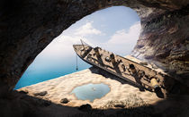 wrecked ship in the cave von Konstantin Petrov