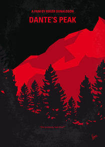 No682 My Dantes Peak minimal movie poster by chungkong