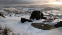  Abandoned Mill stones at Stanage Edge by chris-drabble