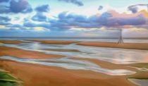 The Beach at Sunset (Digital Art)  by John Wain