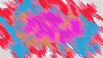 pink blue orange and red painting abstract von timla