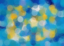 blue and yellow circle pattern abstract background by timla