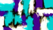 purple blue and black painting texture with white background by timla
